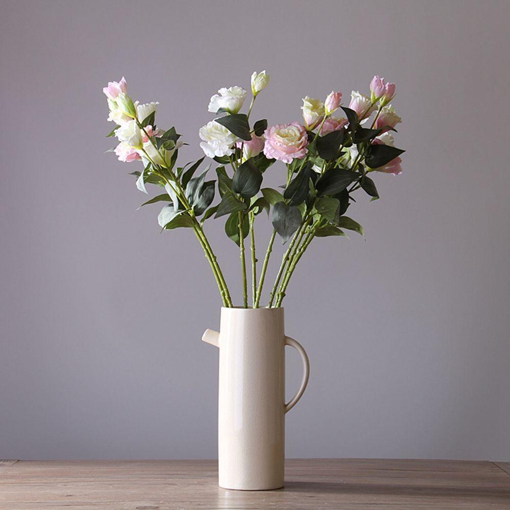 Bó Hoa Giả 4 Bông Bằng Nhựa Dùng Trang Trí Nhà Cửa / Khách Sạn DIY