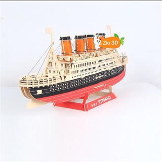 Mô Hình Lắp Ráp Gỗ 3D Tàu Titanic