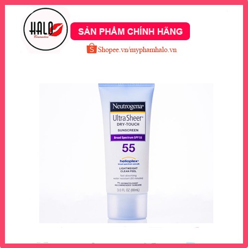 KEM CHỐNG NẮNG NEUTROGENA❤️FREESHIP❤️KEM CHỐNG NẮNG  NEUTROGENA ULTRA SHEER DRY TOUCH SUNSCREEN SPF 55