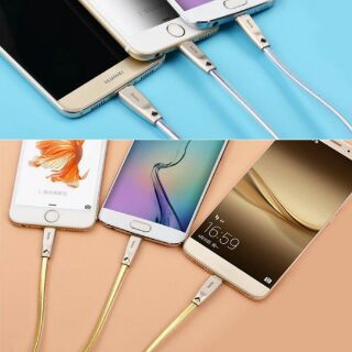Cáp sạc 3 đầu Hoco Rapid Charging ( 2 cổng Lightning - 1 Micro USB)