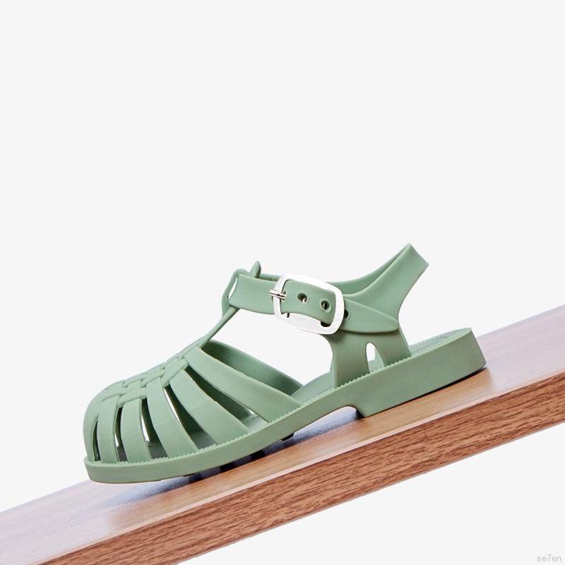 Giày Xăng ĐẶC ĐIỂM:an Đế Bằng Màu Trơn Phối Khóa Cài Se7En Cho Bé 1-4 Tuổi