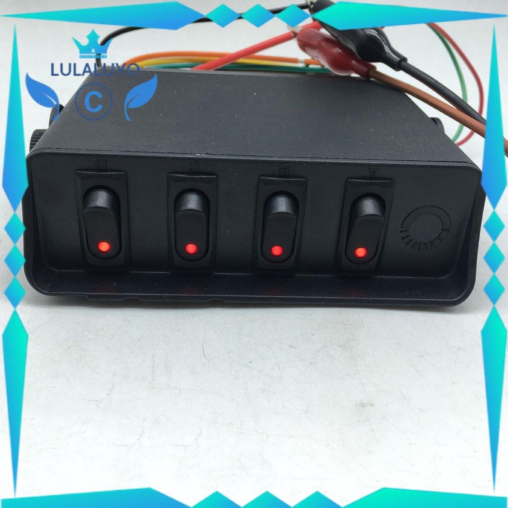 [Giá thấp] Car And Boat 4-Digit 3Pin Round Switch Panel Control System With Wiring .lu