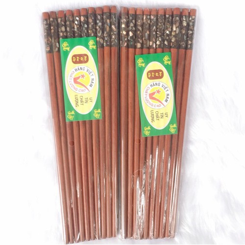 đũa ăn gỗ hương 10 đôi khảm trai