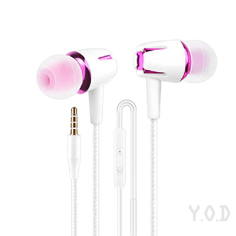 Tai nghe nhét tai thể thao siêu bass âm thanh nổi hifi giắc cắm 3.5mm có mi cờ rô