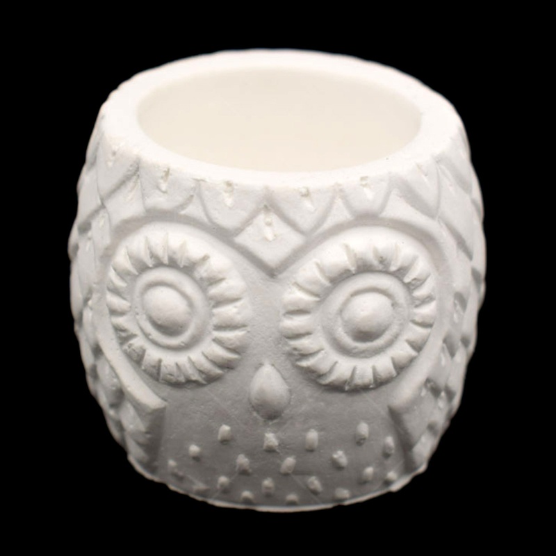 Khuôn silicon làm chậu hoa/ cây cảnh hình chim cú độc đáo siêu bền tiện dụng DIY