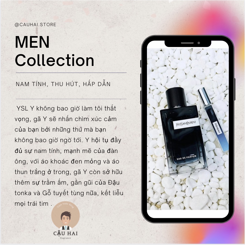 Nước hoa nam 𝗬𝘀𝗹 𝗬 𝗘𝗗𝗣_Hương Thơm Tươi Mát Sang Trọng chai (10ml) | BigBuy360 - bigbuy360.vn