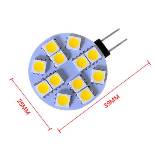 (G4-6-9-12-24led) 1 bóng đèn led G4 12v