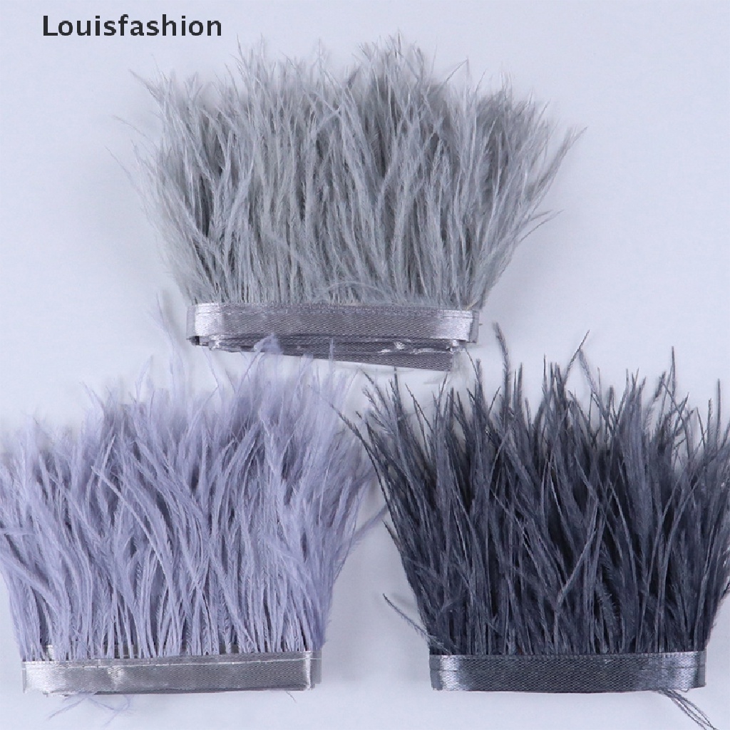 Dây Ruy Băng Lông Đà Điểu Dài 1m 6-8Cm Dùng Trang Trí Đầm DIY Mới