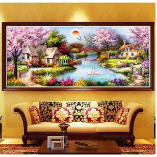 Tranh thêu tổ ấm hạnh phúc mn0028. 195 x 107cm