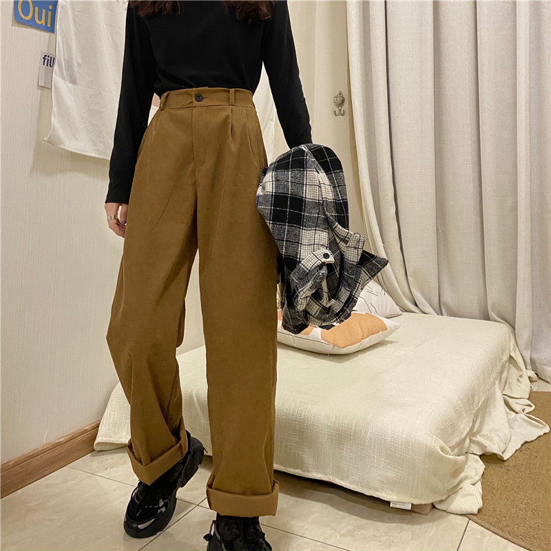 Quần Dài Nữ Ống Rộng Lưng Cao Thời Trang