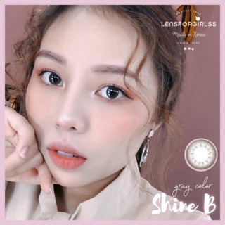 Kính áp tròng xám đen Shine B Gray chính hãng OLENS | Hsd 3-6 tháng | Lens cận | LENSFORGIRLSS