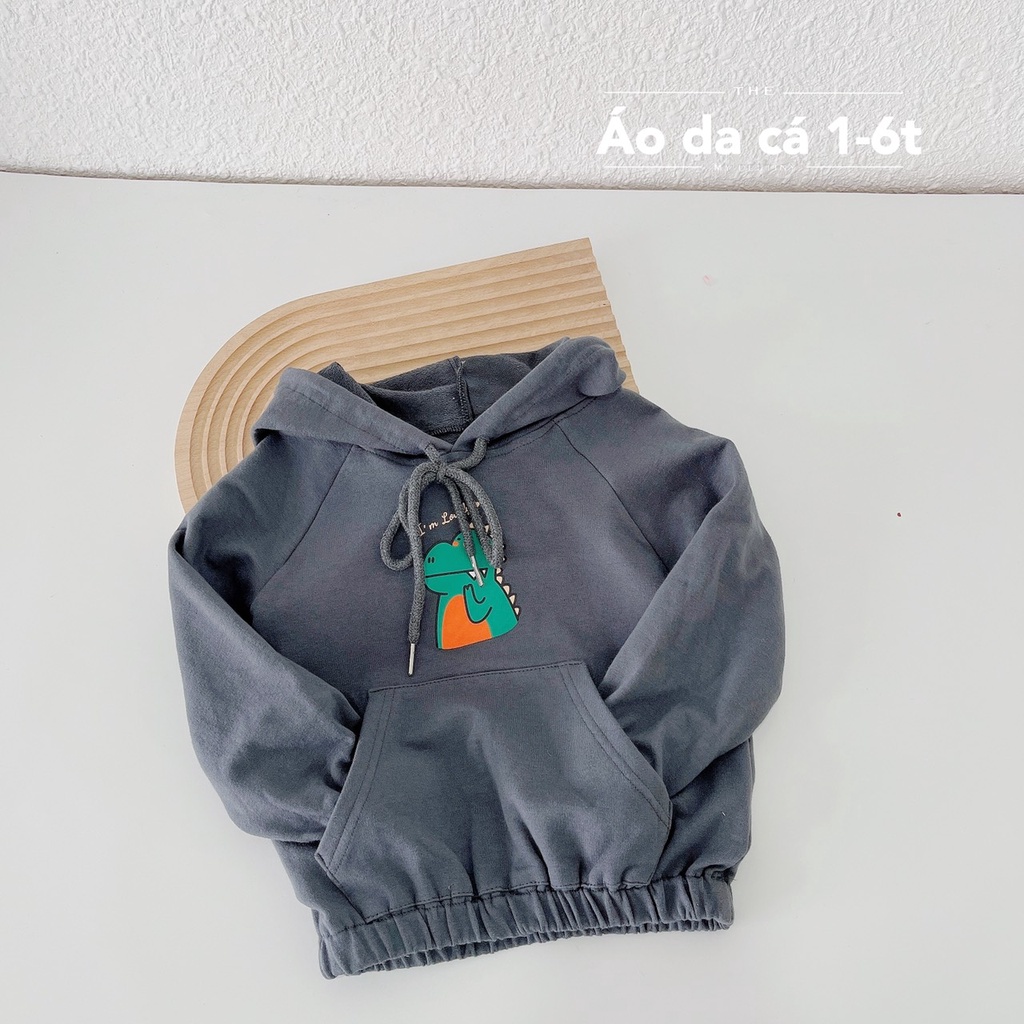 Áo hoodies da cá cho bé trai, bé gái 1-6 tuổi (Mã 045)