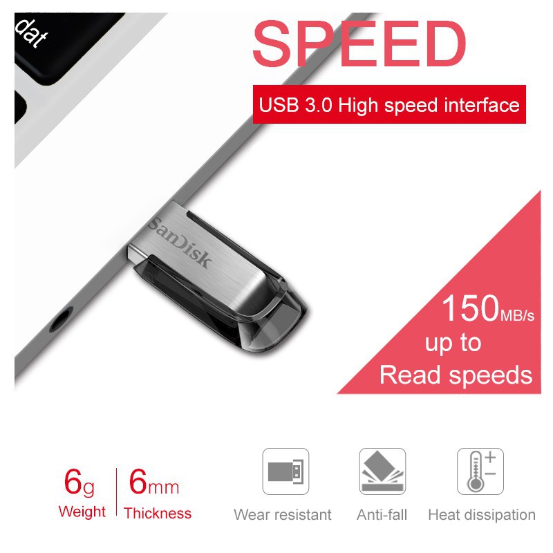 SANDISK Usb 3.0 dung lượng 32GB lên đến 150Mbps (CZ73)