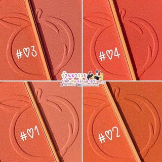 🦄 phấn má hồng 2 ô trái đào anylady peach blusher siêu dễ thương🍑