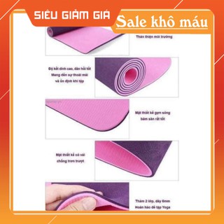 🍒💕💕THẢM YOGA 2 LỚP XỊN ĐẸP