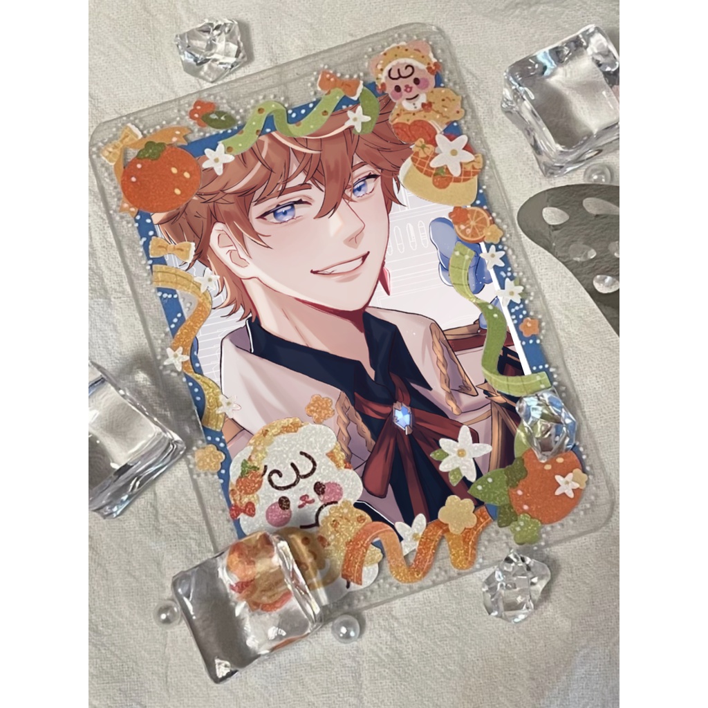 Card bo góc các nhân vật trong Genshin Impact series Mon Amour by Loading Gâu Gâu