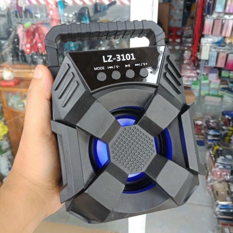 Loa bluetooth LZ-3103 - Thiết kế hầm hố mạnh mẽ cùng khả năng khuếch đại âm thanh mạnh mẽ - Quai xách tiện lợi- Bảo Hành