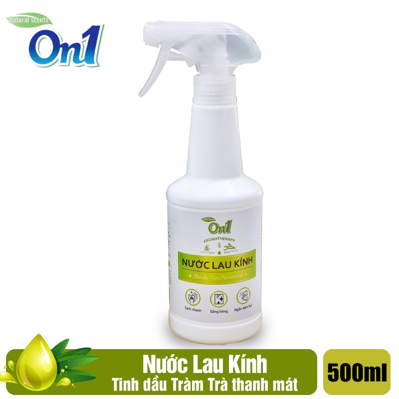 Nước lau kính lau kiếng đa năng On1 tinh dầu tràm trà dung tích 500ml N6601