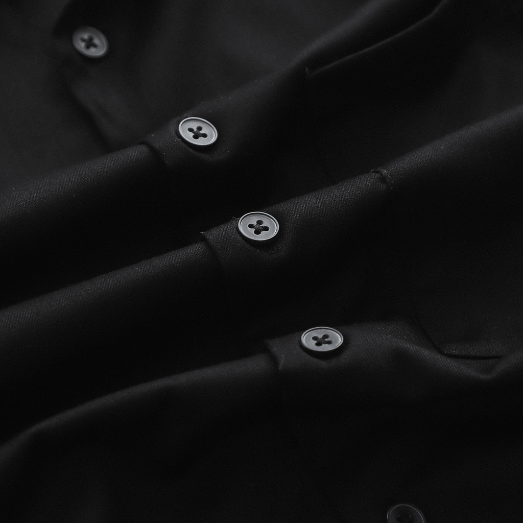 Áo Sơ Mi Nam Tay Dài Trắng Đen INF , Chất Vải Cotton Cao Cấp, SM005538, SOMEHOW