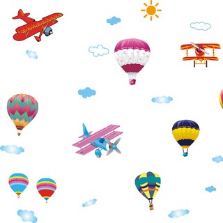Decal dán tường Khinh khí cầu 5 EB234 (Kích thước: 50x75cm)
