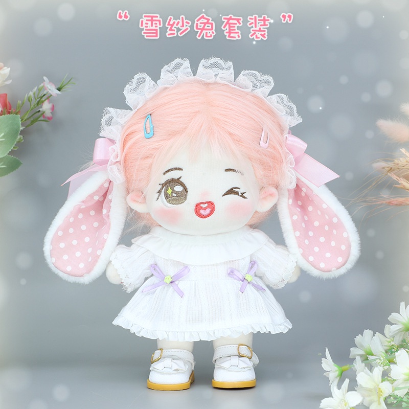 Băng Đô Vải Cotton 2 Kiểu Dễ Thương Dành Cho Búp Bê 20cm