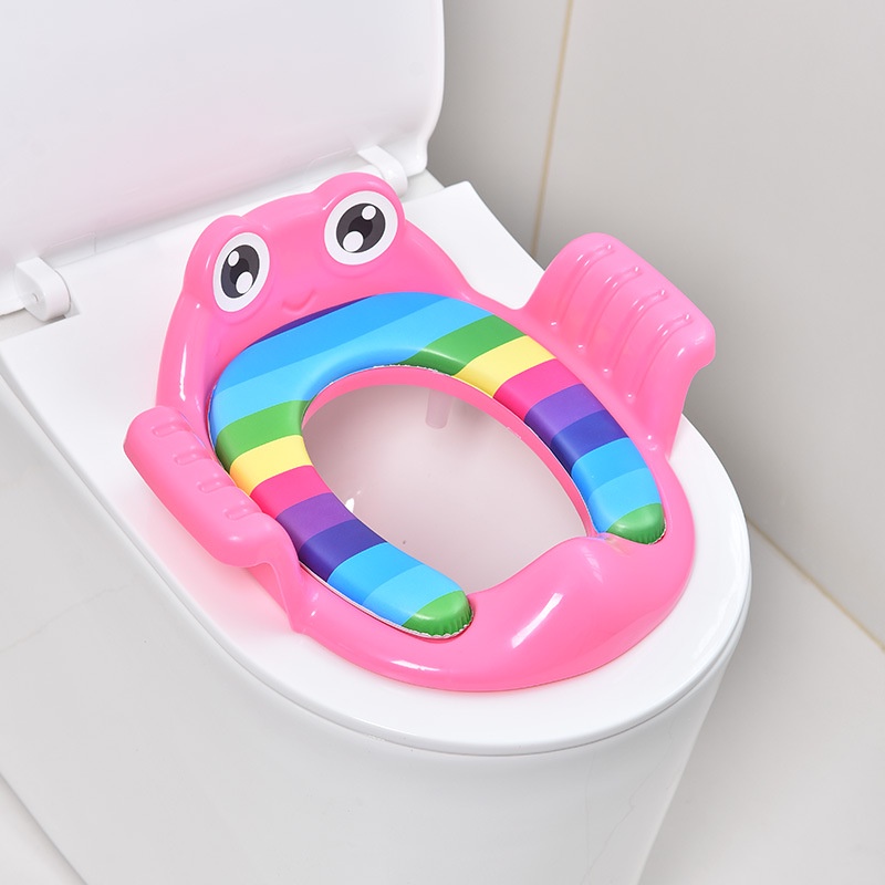 Bệ ngồi toilet cho bé đi vệ sinh dễ dàng- THU NHỎ BỒN CẦU HÌNH ẾCH ( từ 2-6 tuổi)