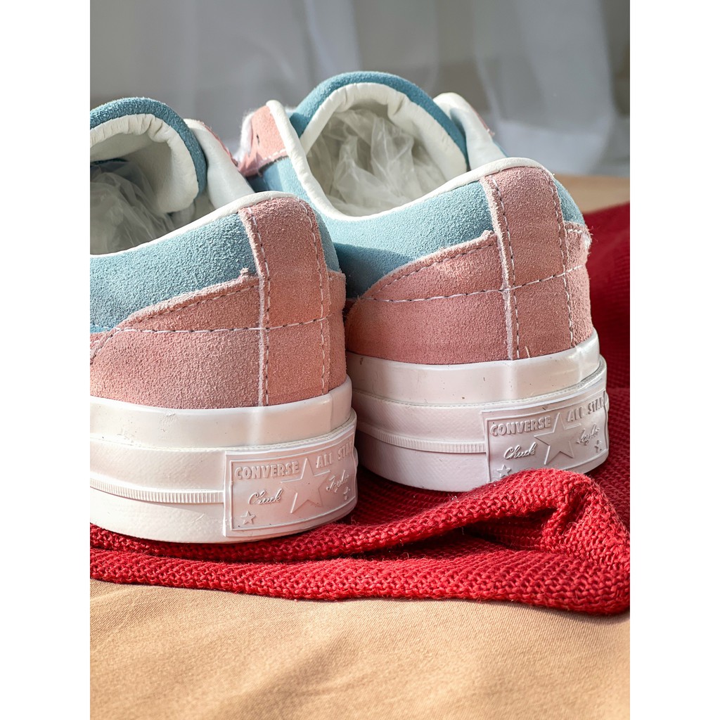 [ 𝐂𝐇𝐈́𝐍𝐇 𝐇𝐀̃𝐍𝐆 ] Converse Golf Le Fleur x Converse Onestar Suede Plume/Pink Low