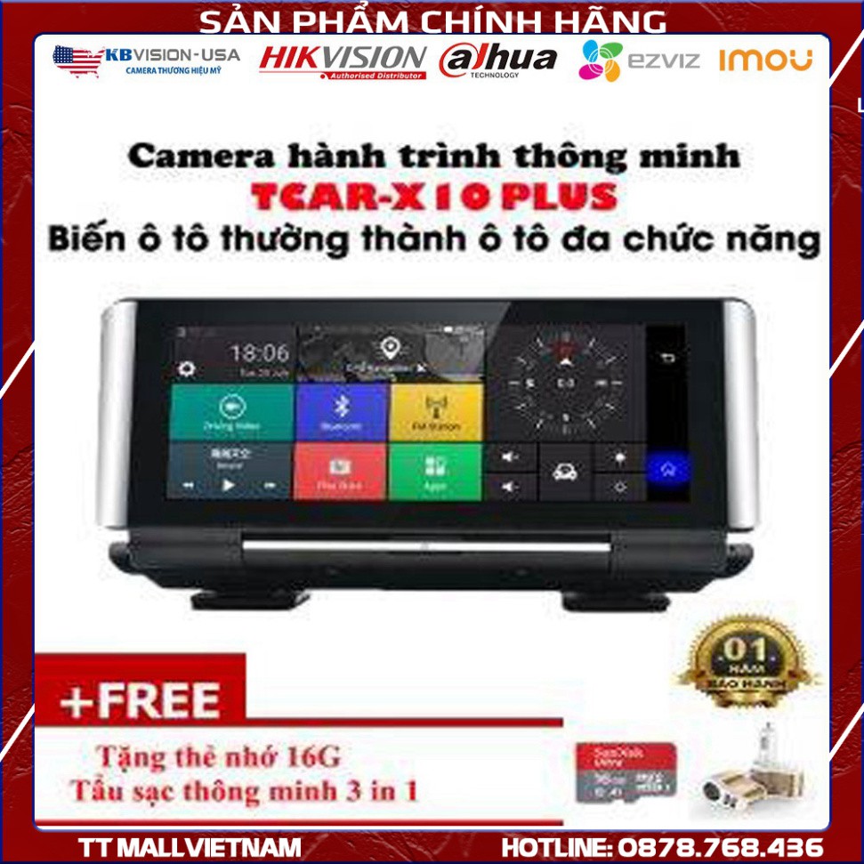 {Giá Hủy Diệt}Camera hành trình đặt taplo màn hình 8 inch IPS androi 8.1 RAM 2G -Kết nối xem từ xa trực tuyến cho ô tô