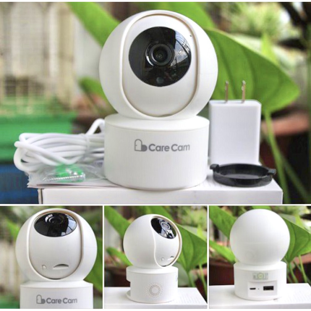 Camera wifi trong nhà xoay 360 độ CARECAM YH200 2.0MP Full HD chuẩn nén H265 - đàm thoại 2 chiều, phát hiện chuyển động