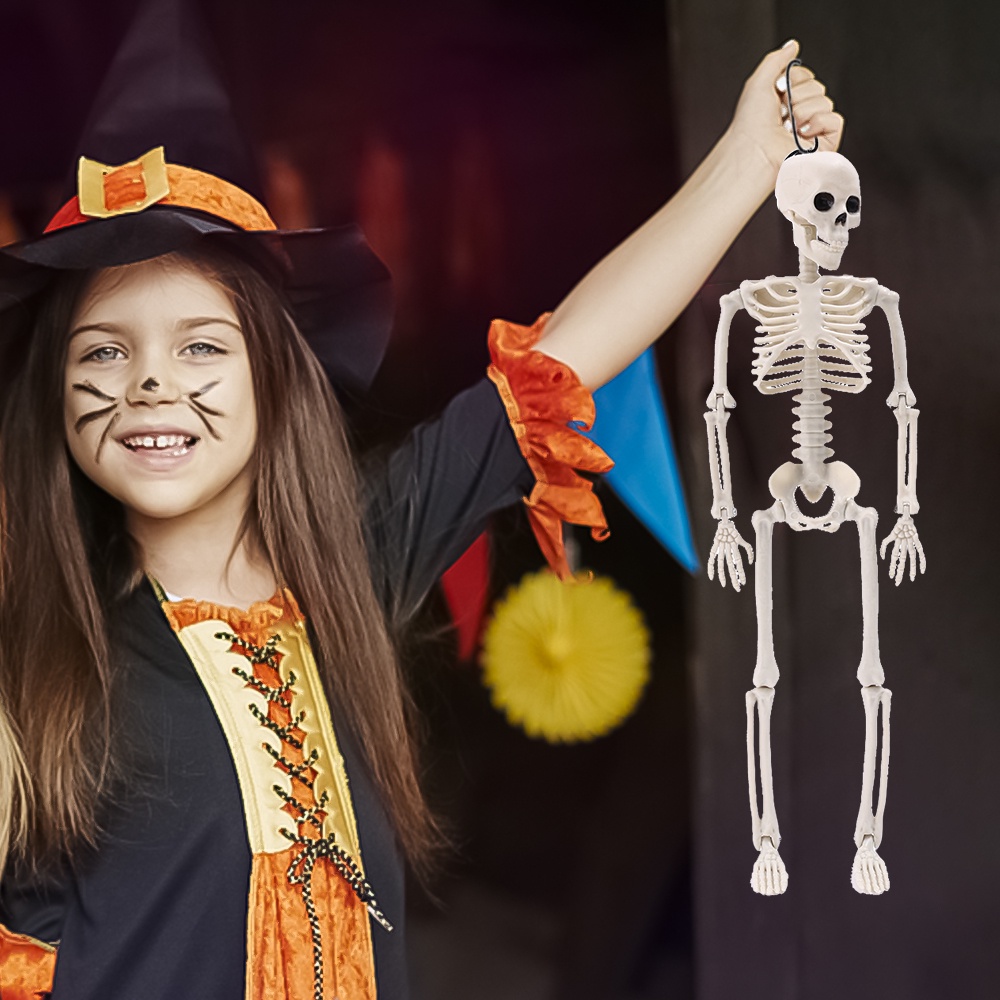 Bộ Xương Người Bằng Nhựa Phong Cách Gothic Lãng Mạn Dùng Trang Trí Halloween