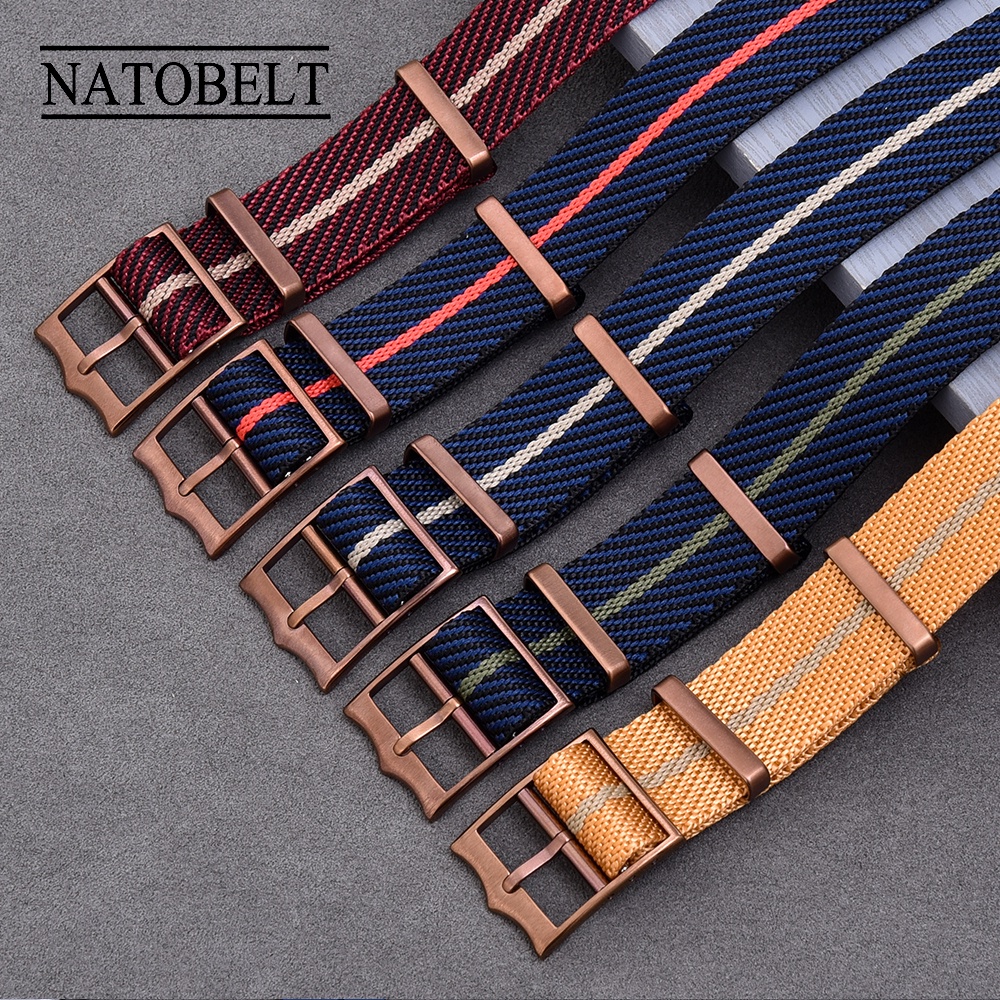 Dây Đeo Đồng Hồ Bằng Nylon Mềm Mại 20mm 22mm Phong Cách Quân Đội