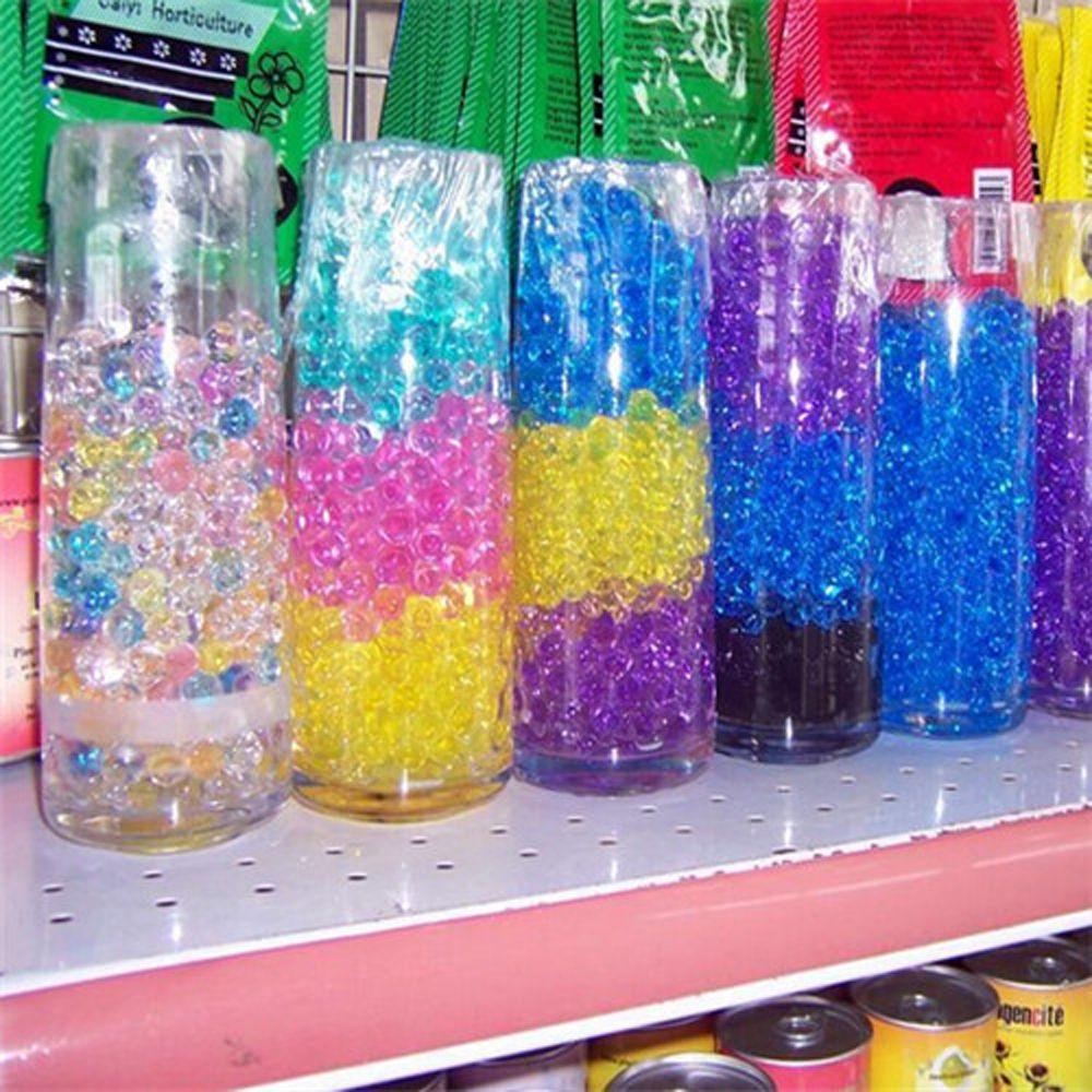 BLISS Home Decor Water Pearls Bio Gel Ball Gel Beads Balls|Beads Magic Jelly Balls 500pcs Water Plant Flower Jelly Hydrogel Growing Balls Vase|Decoration Ocean Baby Balls/Multicolor
