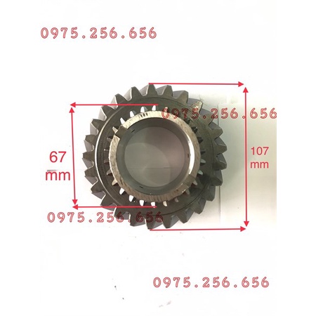 Bánh răng (chuột) số 4 HSC 25R chéo/26R chuột (1700-135) không cá (dầy 25mm lỗ phi 50) phụ tùng Hùng Lỳ
