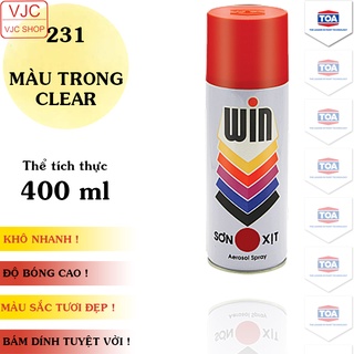 Chai sơn phủ bóng sơn xe máy cao cấp ATM / WIN A10/231 dung tích 400 ml (Phủ bóng 1K)