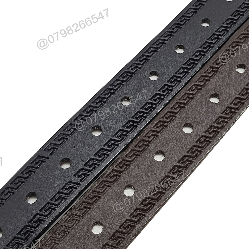 Dây thắt lưng nam giả da PU DHM-221 | Đầu khoá kim thời trang | đục lỗ nguyên dây | Bảo hành 12 tháng