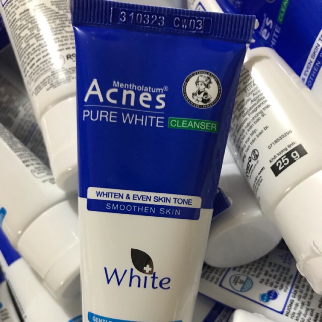 Combo 5 tuýp kem rửa mặt Dưỡng trắng Acnes Pure White 25g