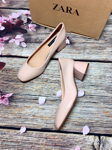 Zara basic 5cm gót vuông