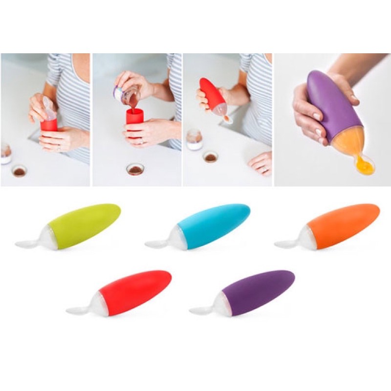Bình - muỗng ăn dặm Boon cho bé yêu từ 4m