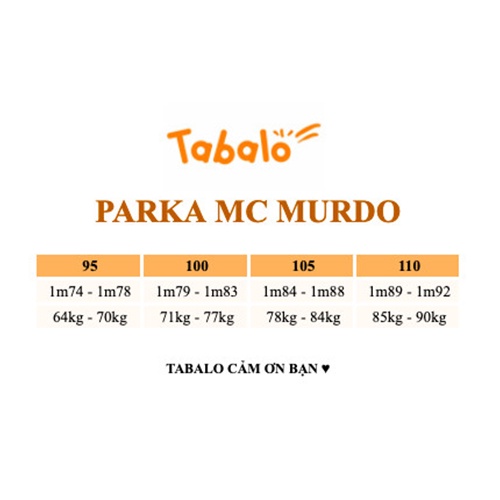 Áo Parka Mc Murdo TNF lông vũ - Chất Nặng, Cực Dày