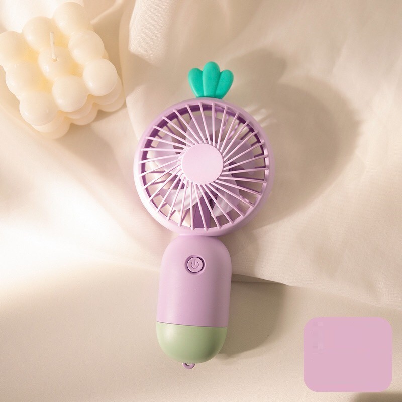 Quạt Tích Điện Handy Fan 300mAh,Quạt Cầm Tay mini Bỏ Túi, Kèm Cáp Sạc Usb Công Suất 4.5W Sủ Dụng 3 Giờ Full Box | BigBuy360 - bigbuy360.vn