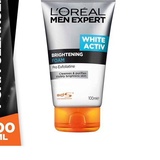 L'OREAL (Hàng Mới Về) Sữa Rửa Mặt Tạo Bọt Làm Trắng Sáng Da L 'Oreal Paris Dành Cho Nam 100ml