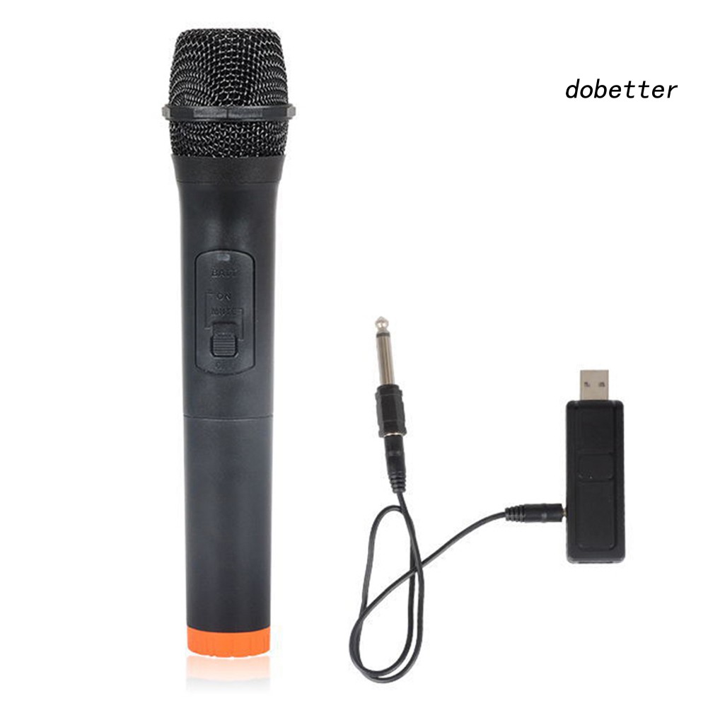 Micro Không Dây Cầm Tay 3.5mm 6.35mm Kèm USB Nhận Tín Hiệu