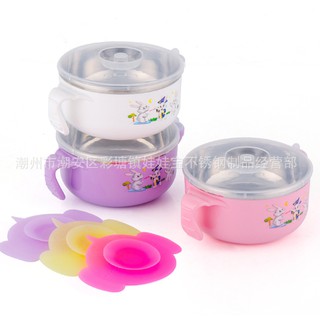 BÁT INOX CÓ ĐẾ CHỐNG TRƯỢT CHO BÉ HÀNG Ủ ĐƯỢC NÓNG LẠNH