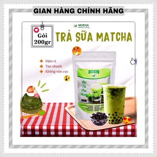 [Hàng Chính Hãng - 200gr]Trà Sữa Neicha Vị Matcha/ Bột trà sữa PHA SẴN TIỆN LỢI, thơm ngon béo ngậy.