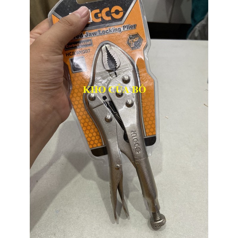 Kềm bấm khóa 7 inch Ingco HCJLW0207