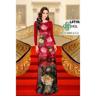 Vải Áo Dài Lụa Latin Hoa Sen
