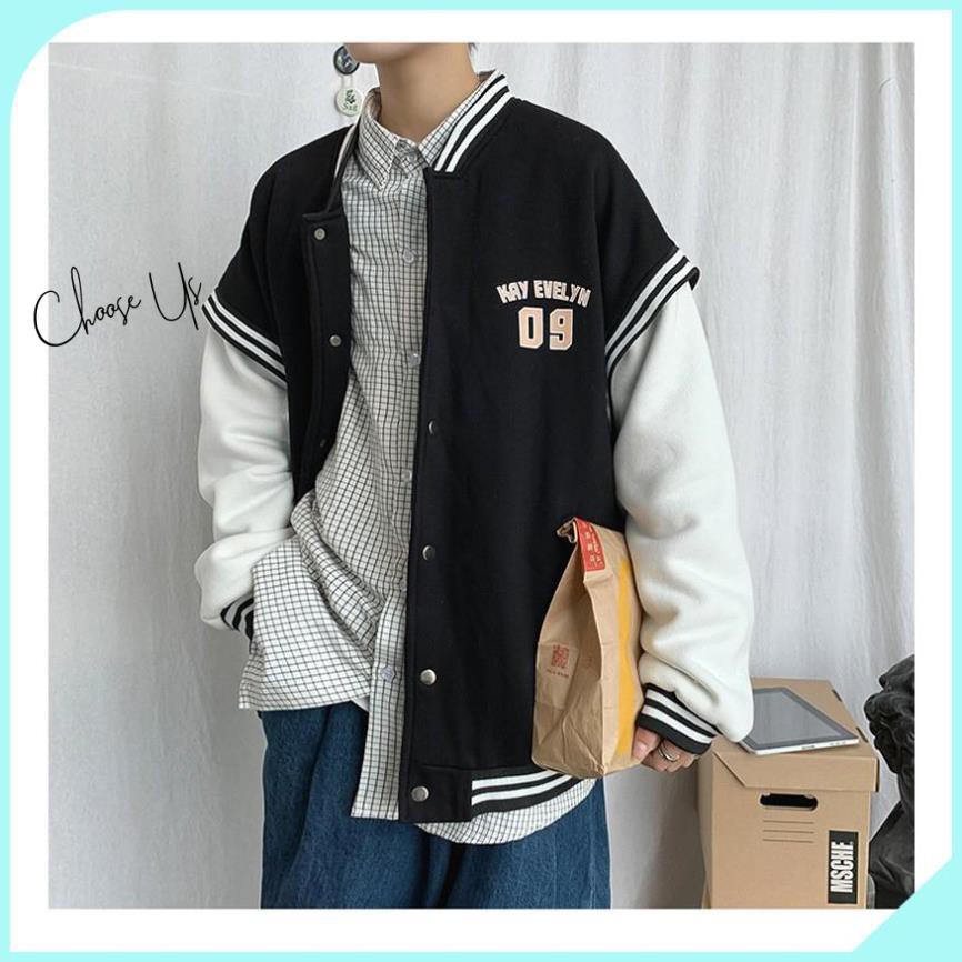 [Hàng Thu Đông] ÁO KHOÁC BOMBER PHỐI TAY TRẮNG 09 TRẺ TRUNG HÀN QUỐC | BigBuy360 - bigbuy360.vn