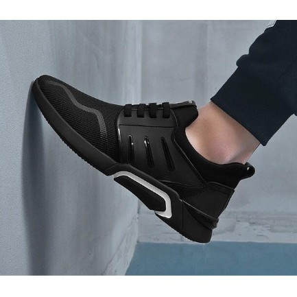 GiàyThể Thao  Giày Sneakers phong cách trẻ trung đế chống trơn hd9 mầu đen