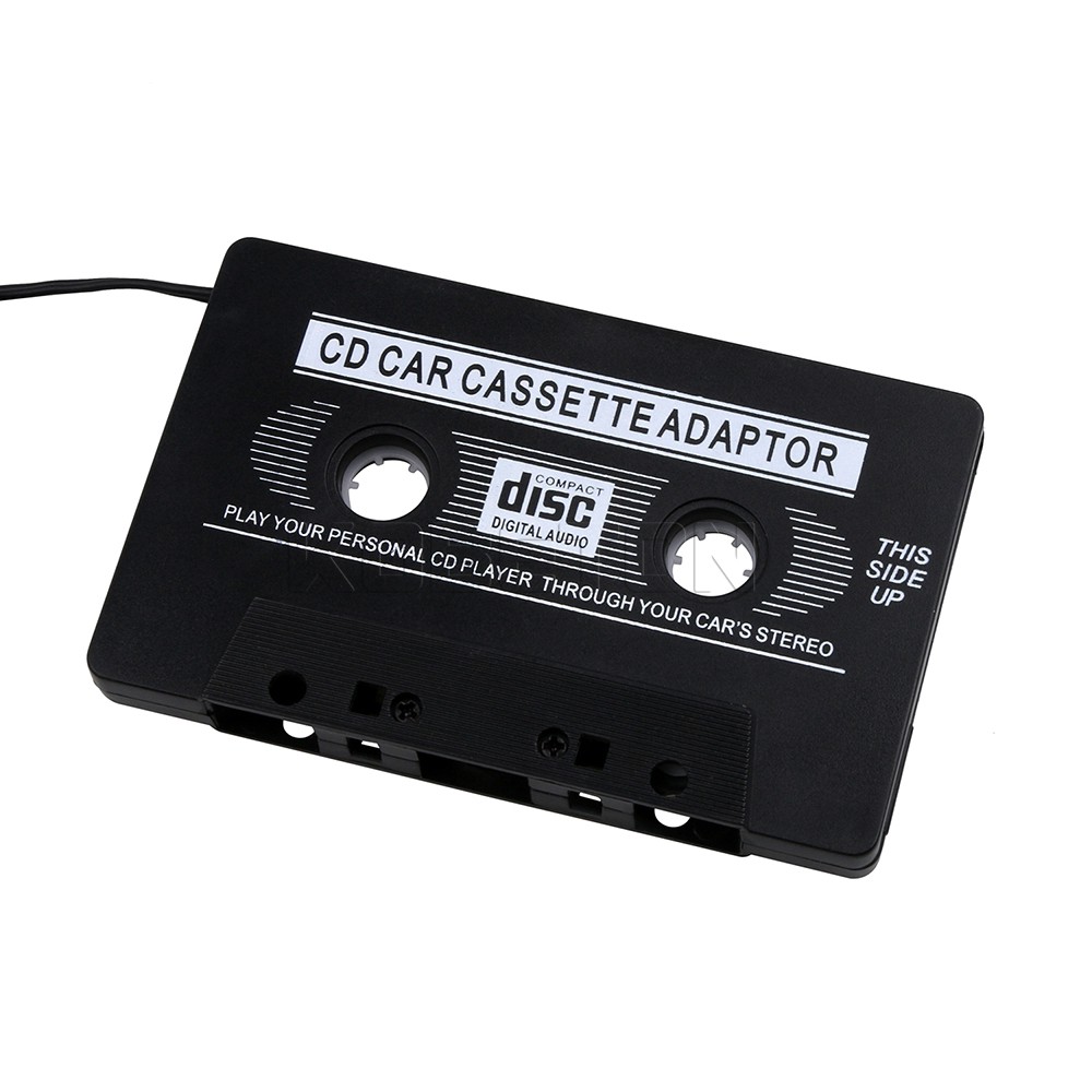۩☃●Bộ chuyển đổi cassette âm thanh kỹ thuật số trên xe hơi cho iPod/MP3/CD/DVD mới màu đen chất lượng cao