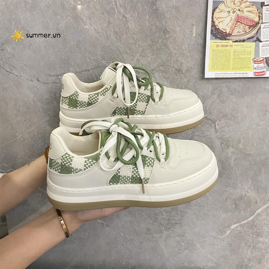 Giày Thể Thao Mũi Tròn Thời Trang Mùa Hè Nhật Bản 2022 Dành Cho Nữ